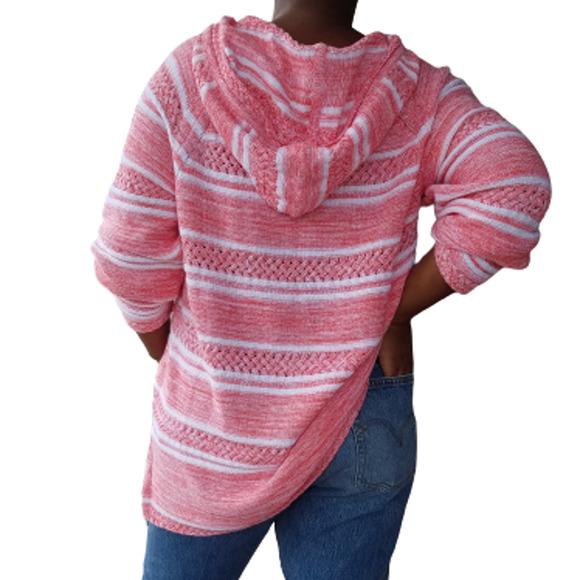 TOMMY BAHAMA Anacapa Marled Stripe Hoodie NWT - Picture 9 of 11